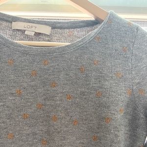 Knit polka dot sweater